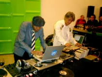 sakamoto with dj spooky at nyc '03