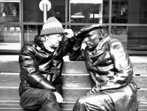 Glenn Gould Park Bench Sculpture