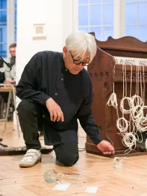 Ryuichi Sakamoto with Yuko Mohri, Camden Arts Centre, 2018. Photo: Mark Blower