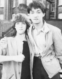 Ryuichi Sakamoto With Nicholas Diamond around the early 80's.