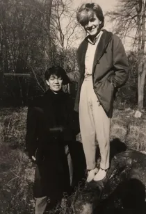 Ryuichi Sakamoto and David Sylvian in 1982 (photographed by Steve Jansen)