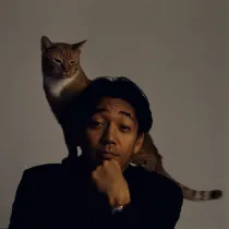 with cat
