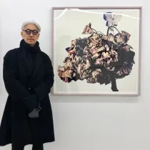 2020年「WITHRED FLOWERS」の個展にて（c）tajima kazunali