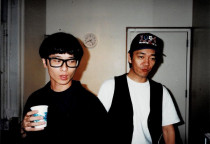 Towa Tei and Ryuichi Sakamoto in NYC, 1994.